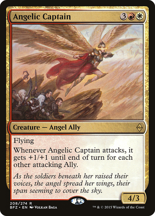 Angelic Captain (BFZ-208) - rare - Foil
