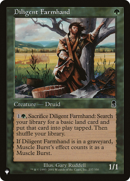 Diligent Farmhand (LIST-ODY-237) - common