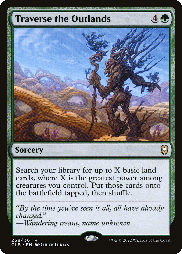 Traverse the Outlands (CLB-258) - rare - Foil