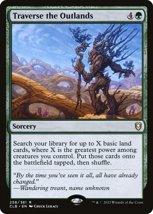 Traverse the Outlands (CLB-258) - rare - Foil