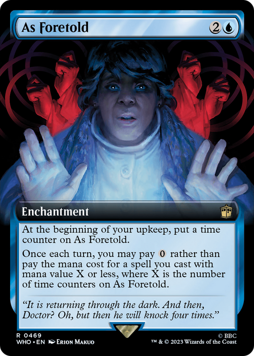 As Foretold (WHO-469) - rare: (Extended Art) - Foil