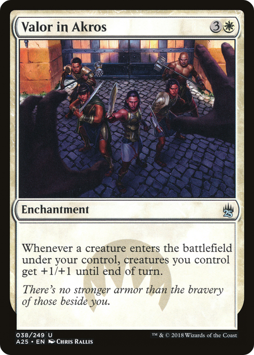 Valor in Akros (A25-038) - uncommon - Foil