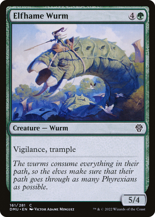 Elfhame Wurm (DMU-161) - common - Foil