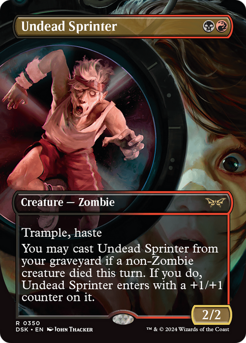 Undead Sprinter (DSK-350) - rare (Borderless) - Foil
