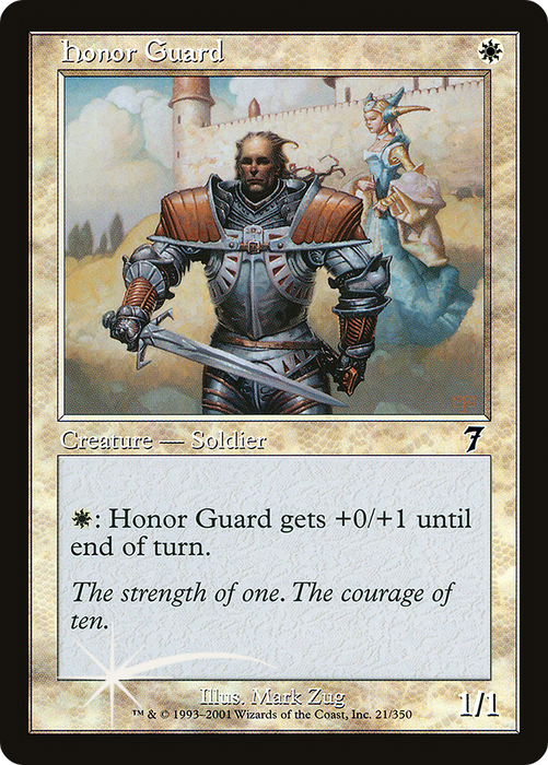 Honor Guard (7ED-21★) - common - Foil