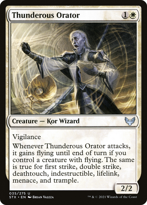 Thunderous Orator (STX-035) - uncommon - Foil