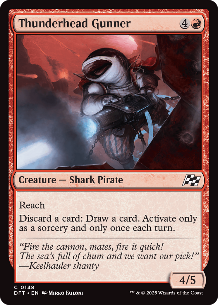 Thunderhead Gunner (DFT-148) - common - Foil