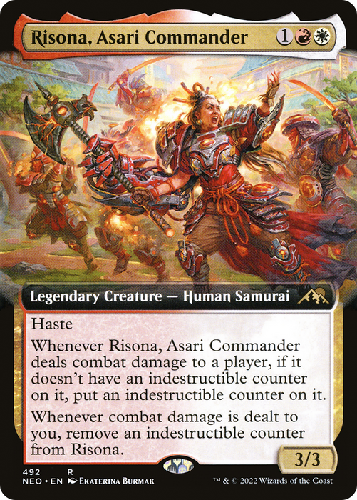 Risona, Asari Commander (NEO-492) - rare: (Extended Art)