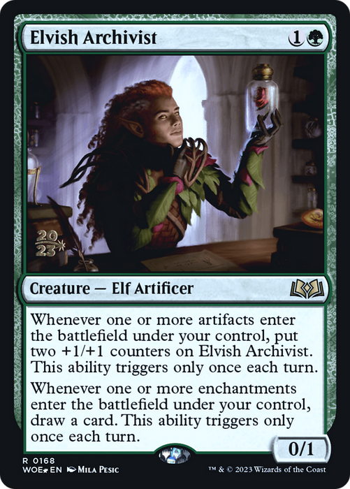 Elvish Archivist (PRE-168S) - rare - Foil
