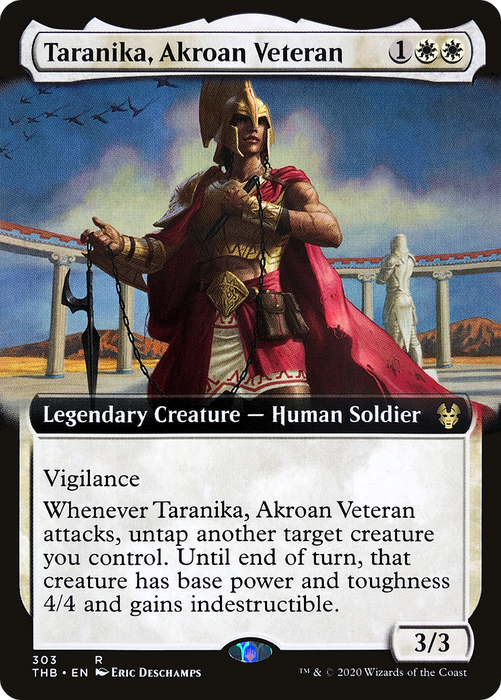 Taranika, Akroan Veteran (THB-303) - rare: (Extended Art) - Foil
