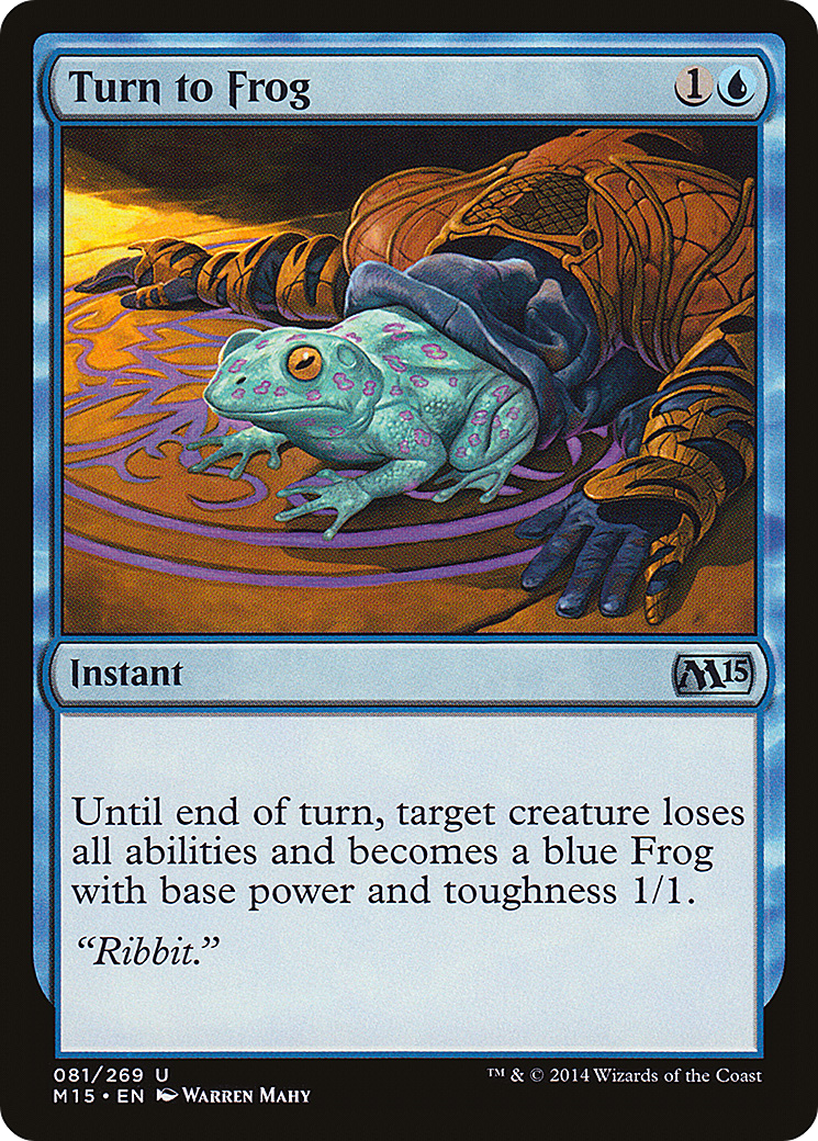 Turn to Frog (M15-081) - uncommon - Foil