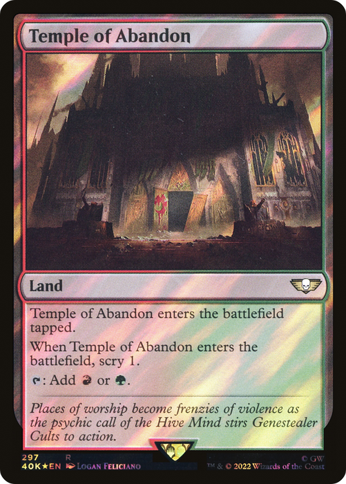 Temple of Abandon (40K-297★) - rare - Foil