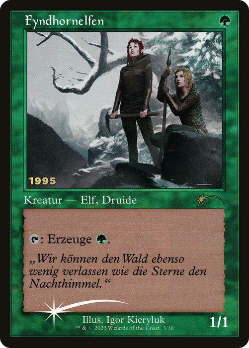 Fyndhorn Elves (30A-P-003) - rare - Foil