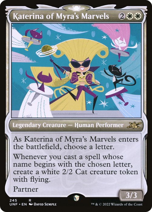 Katerina of Myra's Marvels (UNF-245) - rare: (Showcase) - Foil