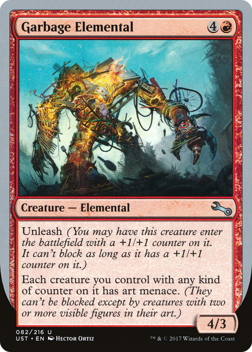 Garbage Elemental (UST-82E) - uncommon - Foil