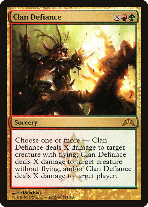 Clan Defiance (GTC-151) - rare - Foil