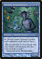 Merfolk Thaumaturgist (PLC-056) - common: (colorshifted) - Foil