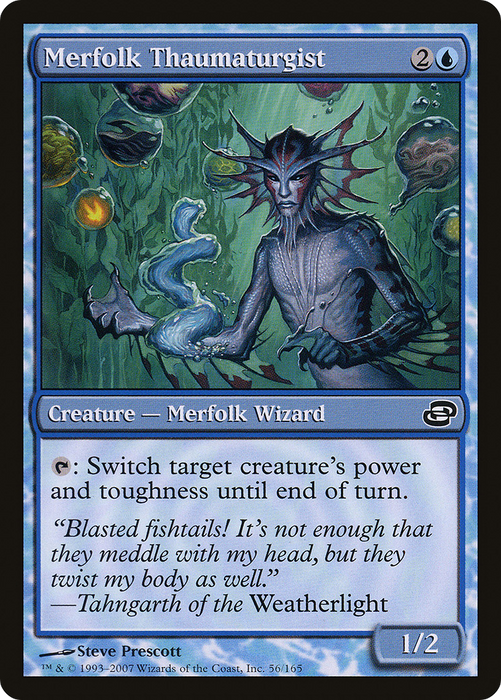 Merfolk Thaumaturgist (PLC-056) - common: (colorshifted)
