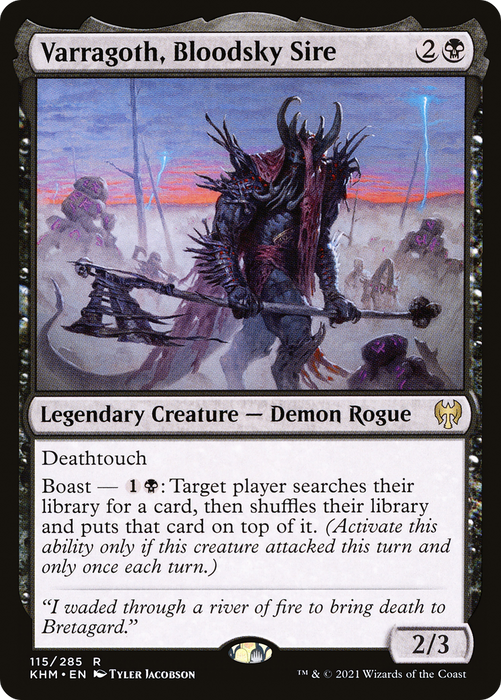 Varragoth, Bloodsky Sire (KHM-115) - rare - Foil
