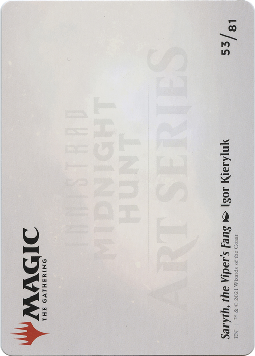 Saryth, the Viper's Fang // Saryth, the Viper's Fang (AMID-053) - common (Borderless) - Foil