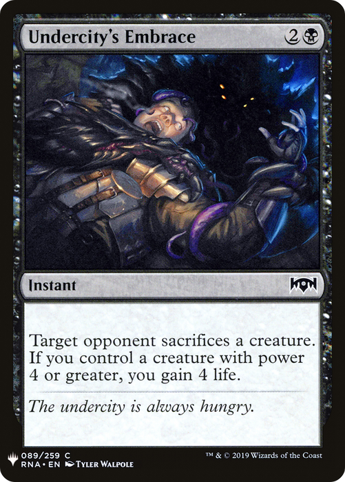 Undercity's Embrace (LIST-RNA-89) - common