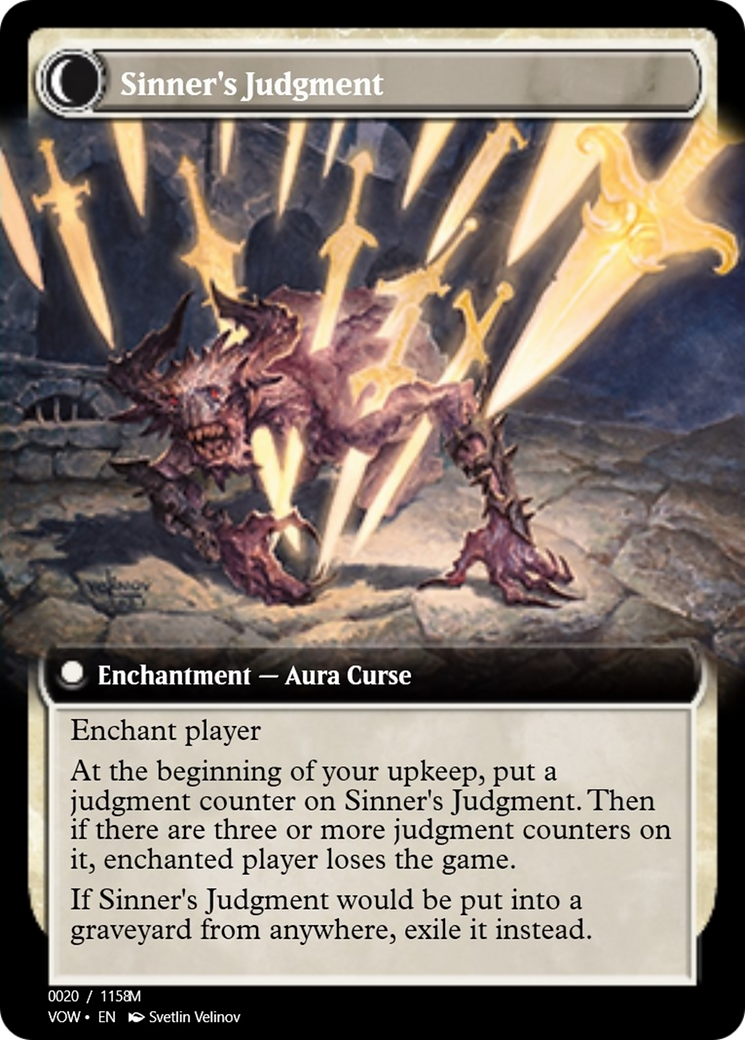 Faithbound Judge // Sinner's Judgment (PRM-95279) - mythic - Foil