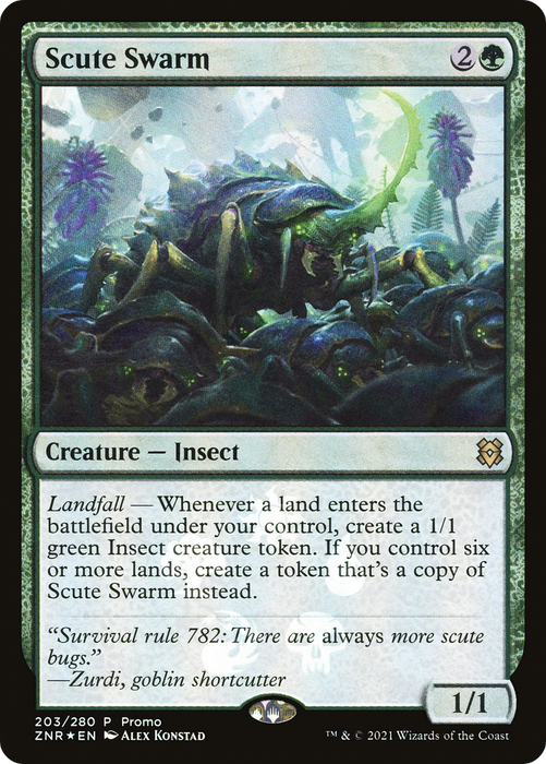 Scute Swarm (MEDIA-203★) - rare - Foil