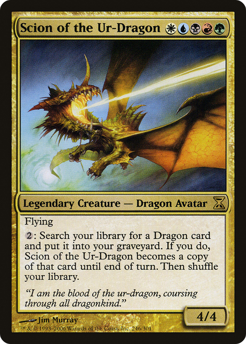 Scion of the Ur-Dragon (TSP-246) - rare - Foil
