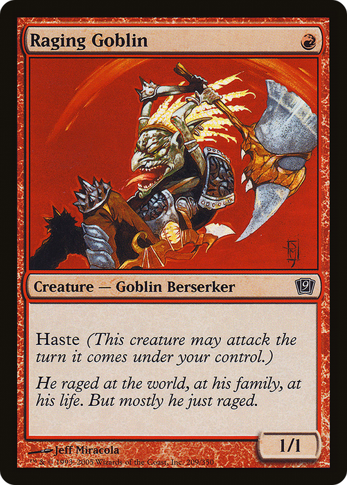 Raging Goblin (9ED-209★) - common - Foil