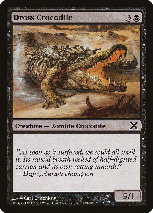 Dross Crocodile (10E-138) - common - Foil