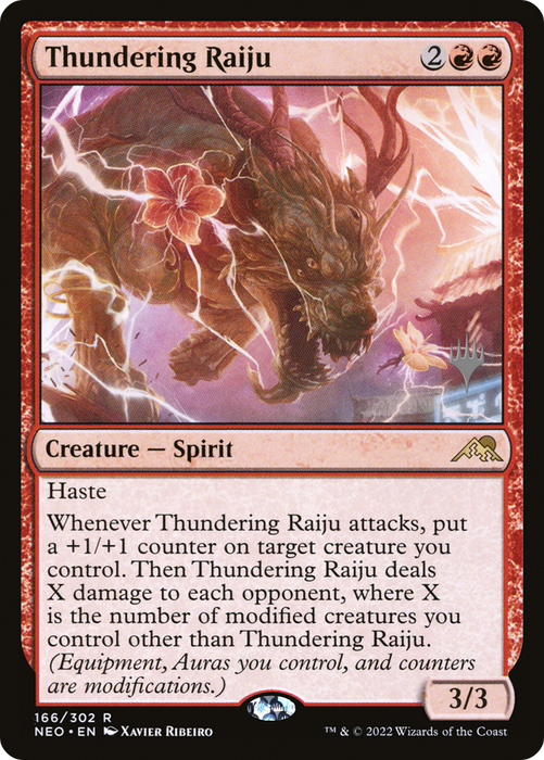 Thundering Raiju (PPNEO-166P) - rare - Foil