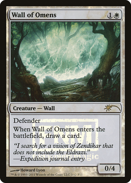 Wall of Omens (FNM-003) - rare - Foil