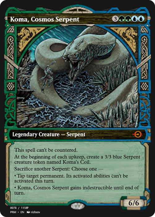 Koma, Cosmos Serpent (PRM-88356) - mythic - Foil