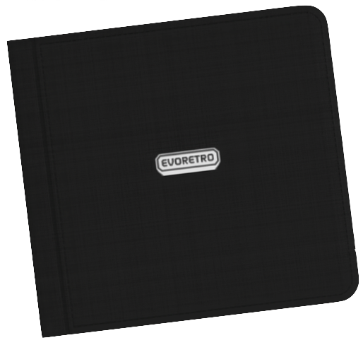 Binder with Zipper - 24 Pockets - Black