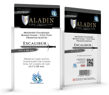 Protecteurs de cartes: Paladin Excalibur - 63.5mm x 88mm