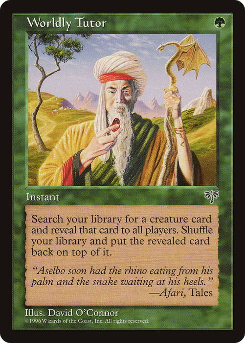 Worldly Tutor (MIR-255) - uncommon