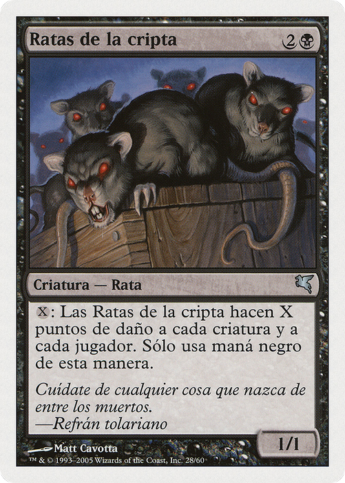 Crypt Rats (PSAL-A28) - uncommon