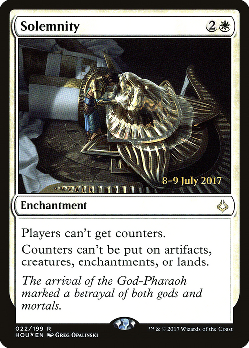 Solemnity (PRE-22S) - rare - Foil
