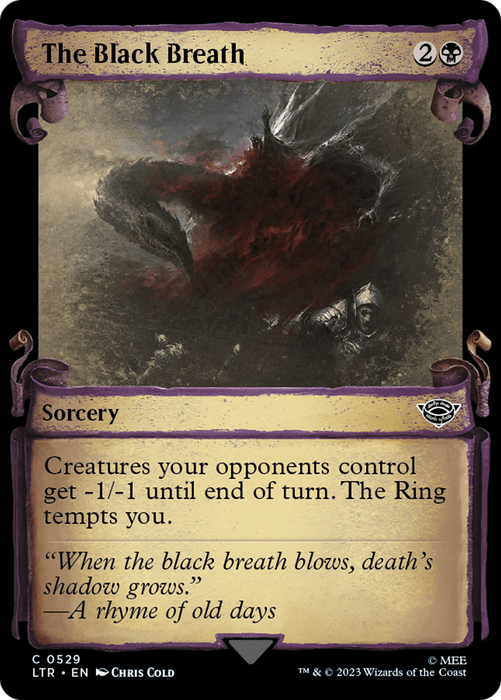The Black Breath (LTR-529) - common: (Showcase) - Foil