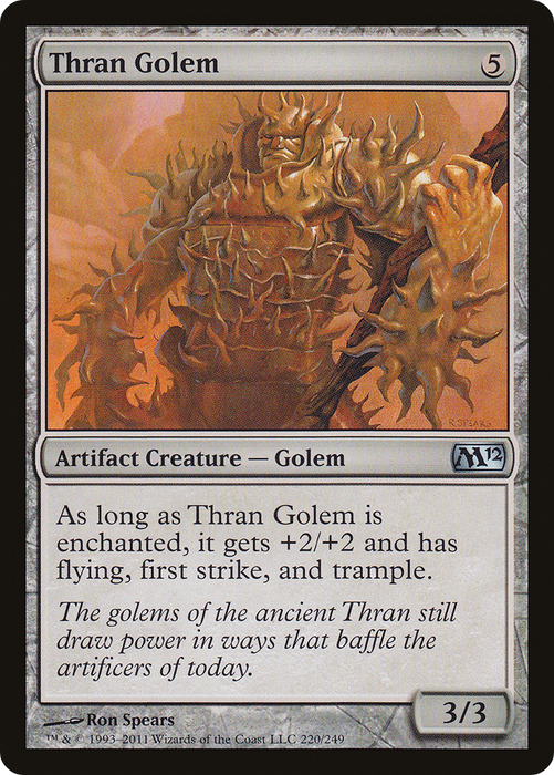 Thran Golem (M12-220) - uncommon - Foil