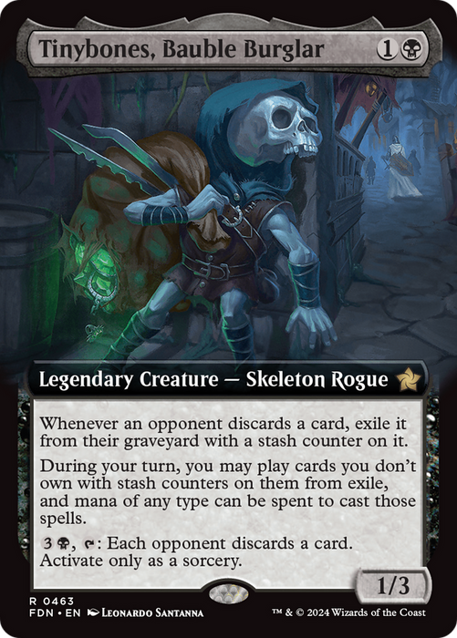 Tinybones, Bauble Burglar (FDN-463) - rare: (Extended Art)