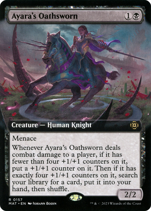Ayara's Oathsworn (MAT-157) - rare: (Extended Art) - Foil