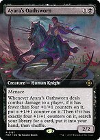 Ayara's Oathsworn (MAT-157) - rare: (Extended Art) - Foil