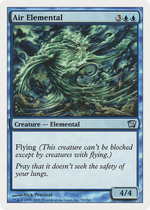 Air Elemental (9ED-058) - uncommon