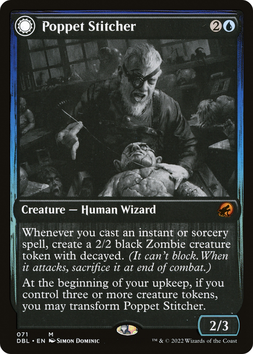 Poppet Stitcher // Poppet Factory (DBL-071) - mythic: (Double Faced Transform) - Foil