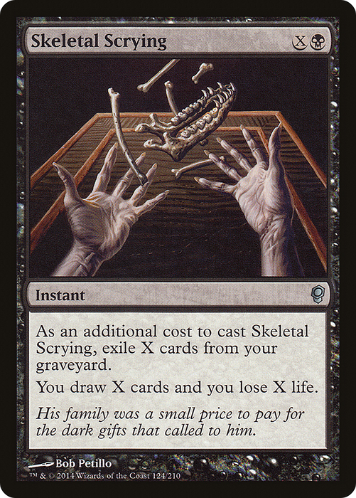 Skeletal Scrying (CNS-124) - uncommon - Foil
