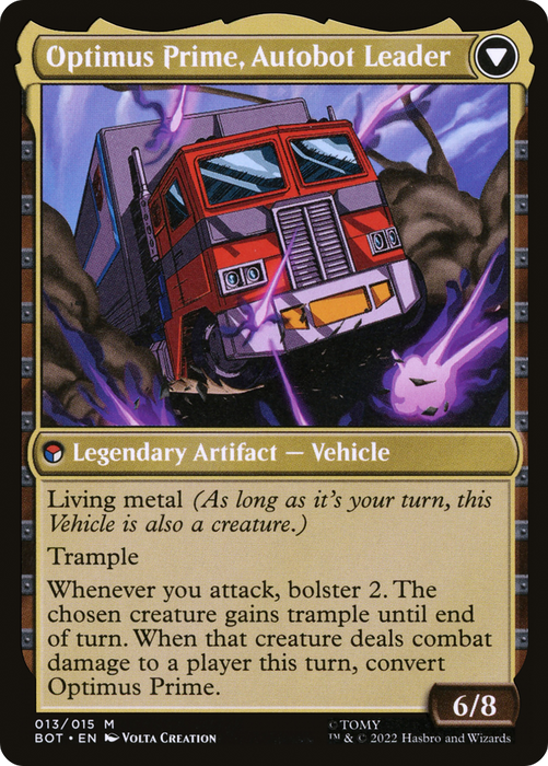 Optimus Prime, Hero // Optimus Prime, Autobot Leader (BOT-013) - mythic: (convertdfc) - Foil