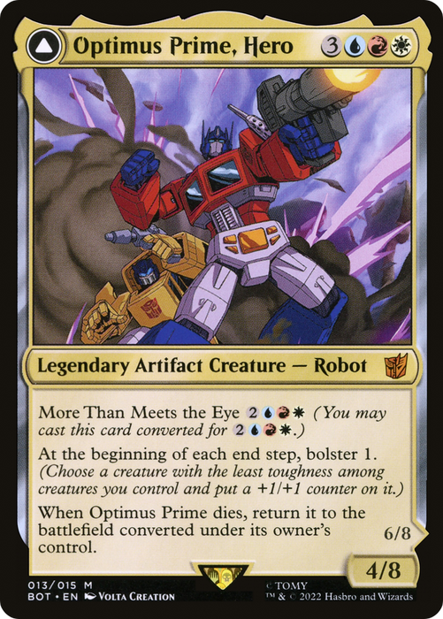 Optimus Prime, Hero // Optimus Prime, Autobot Leader (BOT-013) - mythic: (convertdfc) - Foil