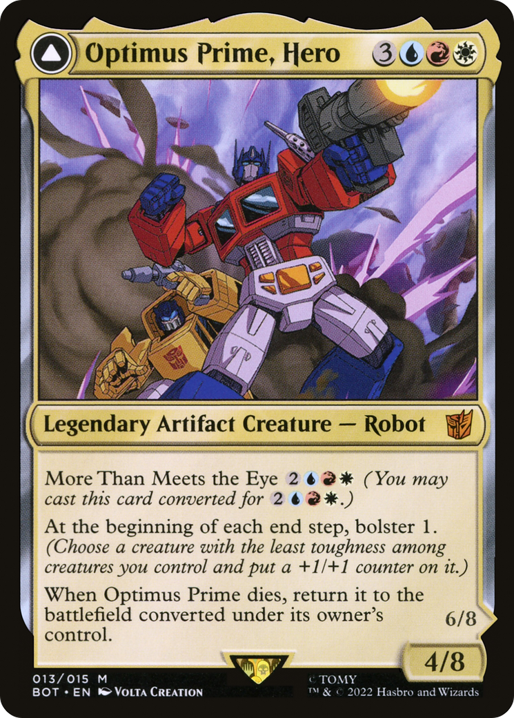Optimus Prime, Hero // Optimus Prime, Autobot Leader (BOT-013) - mythic: (convertdfc)