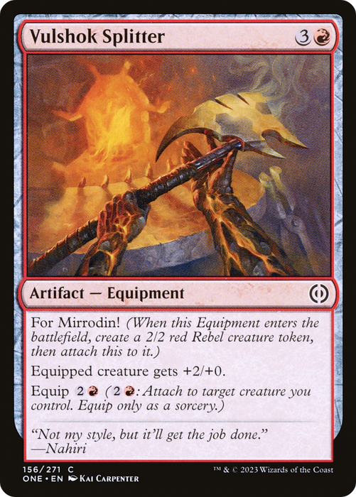 Vulshok Splitter (ONE-156) - common - Foil